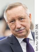 Russia. Saint-Petersburg. XXIII St. Petersburg International Economic Forum 2019. SPIEF 2019 participants. Alexander Beglov. Россия. Санкт-Петербург. XXIII Петербургский международный экономический форум 2019. Участники ПМЭФ-2019. Александр Беглов. Редакционное фото, фотограф Алексей Смышляев / Фотобанк Лори
