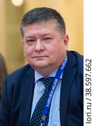 Россия. Санкт-Петербург. Исполнительный директор Эндаумент-фонда СПбГУ Евгений Пен. Russia. Saint-Petersburg. Evgeny Pen, Executive Director of the St. Petersburg State University Endowment Fund. (2021 год). Редакционное фото, фотограф Алексей Смышляев / Фотобанк Лори