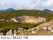 Ruins of antique theater of Kibyra, Turkey. Стоковое фото, фотограф Яков Филимонов / Фотобанк Лори