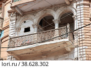 The vintage house in the center of Karachi, Pakistan (2021 год). Стоковое фото, фотограф Сергей Стрелков / Фотобанк Лори