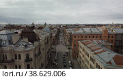 Центр города Санкт-Петербурга. Видео с дрона (2022 год). Редакционное видео, видеограф Александр Сапыгин / Фотобанк Лори