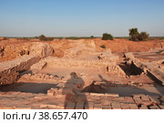 Mohenjo daro ruins close Indus river in Larkana district, Sindh, Pakistan (2021 год). Стоковое фото, фотограф Сергей Стрелков / Фотобанк Лори