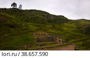 Exterior view to archaeological site of Tambomachay, Cuzco, Peru (2018 год). Стоковое фото, фотограф Сергей Майоров / Фотобанк Лори