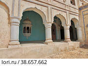 Sheesh Mahal, Shahi Palace of Kotdiji close Kot Diji Fort in Khairpur District, Pakistan (2021 год). Стоковое фото, фотограф Сергей Стрелков / Фотобанк Лори