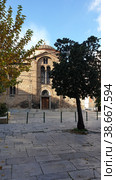 Церковь Святой Троицы (Holy Church of the Holy Trinity - Soteira Lykodemos). Афины. Аттика. Греция (2023 год). Стоковое фото, фотограф lana1501 / Фотобанк Лори
