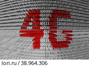 4G concept binary code 3d illustration. Стоковая иллюстрация, иллюстратор Максим Иванов / Фотобанк Лори
