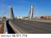 Санкт-Петербург. Мост Бетанкура между Петровским островом и островом Декабристов. (2018 год). Редакционное фото, фотограф Александр Тарасенков / Фотобанк Лори