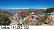 Malam Jabba, Pakistan - 02 Apr 2021: The panoramic view of Himalayas in Malam Jabba close Hindu Kush mountain, Pakistan. Редакционное фото, фотограф Сергей Стрелков / Фотобанк Лори