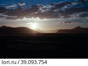 Sunset in the Namib desert., national park Namib-Naukluft Namibia (2012 год). Стоковое фото, фотограф Сергей Майоров / Фотобанк Лори