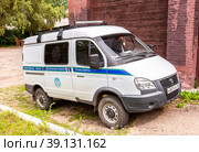 Service vehicle of departmental protection of railway transport (2022 год). Редакционное фото, фотограф FotograFF / Фотобанк Лори
