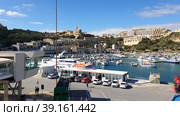 Паромный причал Гозо. (Gozo Ferry Terminal). Айнсилем. Остров Гоцо (Gozo). Республика Мальта (2023 год). Редакционное фото, фотограф lana1501 / Фотобанк Лори