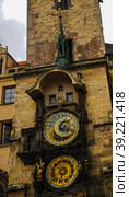 View to Orloy Clock, Prague, Czech Republic (2016 год). Стоковое фото, фотограф Сергей Майоров / Фотобанк Лори