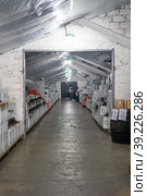 Warehouse Massandra Wine Factory. Yalta, Crimea (2018 год). Редакционное фото, фотограф Виктория Кольцова / Фотобанк Лори