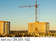 Financial investments in the construction of residential buildings in a promising developing area of the city. Стоковое фото, фотограф Дмитрий Коростылев / Фотобанк Лори