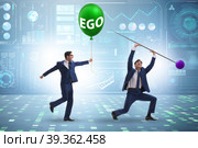 Businessman in excessive ego concept. Стоковое фото, фотограф Elnur / Фотобанк Лори