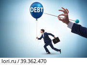 Debt and loan concept with balloon. Стоковое фото, фотограф Elnur / Фотобанк Лори