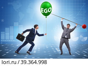 Businessman in excessive ego concept. Стоковое фото, фотограф Elnur / Фотобанк Лори