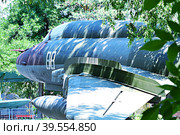 Soviet Su-17 fighter-bomber, according to NATO codification: Fitter, developed in the first half of the 1960s, at the exhibition complex "Salute, Victory!", Orenburg, Russia (2021 год). Редакционное фото, фотограф Владимир Галкин / Фотобанк Лори