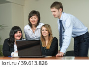 Business brainstorming. Стоковое фото, фотограф Сергей Буторин / Фотобанк Лори