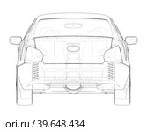 Electromobile. 3d illustration. Стоковая иллюстрация, иллюстратор Кирилл Черезов / Фотобанк Лори