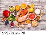 Superfoods for Immunity boosting and cold remedies. Стоковое фото, фотограф Татьяна  Бральнина / Фотобанк Лори