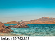Capriccioli beach in Costa Smeralda. (2017 год). Стоковое фото, фотограф Татьяна  Бральнина / Фотобанк Лори