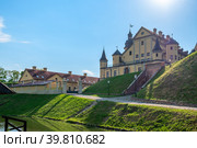 Nesvizh Castle is a castle of the Radziwill family (2022 год). Редакционное фото, фотограф Татьяна  Бральнина / Фотобанк Лори