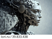Искусственный интеллект. Абстрактный образ. Стоковое AI-изображение, AI-художник Татьяна Бакуменко / Фотобанк Лори