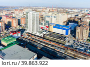 Business house "Pyotr Stolypin". Tyumen. Russia (2015 год). Редакционное фото, фотограф Сергей Буторин / Фотобанк Лори