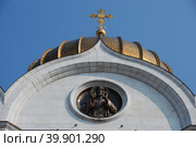 Храм Христа Спасителя. Улица Волхонка, 15. Район Хамовники. Город Москва (2010 год). Стоковое фото, фотограф lana1501 / Фотобанк Лори