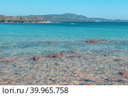 Beach in Costa Smeralda (2017 год). Стоковое фото, фотограф Татьяна  Бральнина / Фотобанк Лори