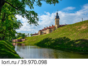 Nesvizh Castle is a castle of the Radziwill family (2022 год). Редакционное фото, фотограф Татьяна  Бральнина / Фотобанк Лори