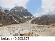 Kedarnath peak, Chorabari glacier area in Kedarnath. Стоковое фото, фотограф Devendra Rawat / Фотобанк Лори