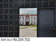 Троице-Сканов женский монастырь. Вход на территорию монастыря. Село Сканово, Наровчат, Пензенская область, 2022 год. Стоковое фото, фотограф Лариса / Фотобанк Лори