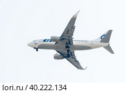 Flying Boeing 737-524 of Utair company (2012 год). Редакционное фото, фотограф Сергей Буторин / Фотобанк Лори