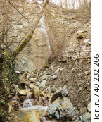 Водопад "Перун", Ручей Казёный, Туапсе (2023 год). Стоковое фото, фотограф Алексей Букреев / Фотобанк Лори