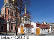 Церковь Иова Почаевского, что в Кадашах. Москва (2023 год). Редакционное фото, фотограф Елена Орлова / Фотобанк Лори