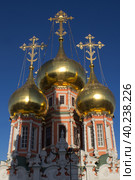 Купола церкви Воскресения Христова в Кадашах. Москва (2023 год). Редакционное фото, фотограф Елена Орлова / Фотобанк Лори