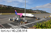 Международный аэропорт Мадейры имени Криштиану Роналду (Madeira Airport). Санта-Круш, Мадейра, Португалия (2023 год). Редакционное фото, фотограф lana1501 / Фотобанк Лори