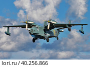 Противолодочный самолёт-амфибия Бе-12 морской авиации ВМФ России (2017 год). Редакционное фото, фотограф Александр Тарасенков / Фотобанк Лори