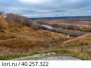 Гороховец.Лысая гора. Потрясающие виды на реку Клязьму с горы. Россия. Стоковое фото, фотограф Pukhov K / Фотобанк Лори