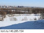 Зимнее озеро. Стоковое фото, фотограф Елена Игнатьева / Фотобанк Лори