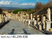 Curette (Curets) Street in Ephesus, Turkey. Стоковое фото, фотограф Яков Филимонов / Фотобанк Лори