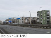 Второй Эстакадный мост в Калининграде (2023 год). Редакционное фото, фотограф Иван Дуплик / Фотобанк Лори