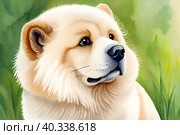 Чау-чау. Стоковое AI-изображение, AI-художник Щеголева Ольга / Фотобанк Лори