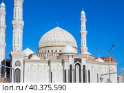 New mosque in the capital of Kazakhstan. Mosque Hazrat Sultan in Astana. Стоковое фото, фотограф Евгений Ткачёв / Фотобанк Лори