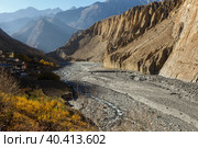 Panda Khola River, Lupra Village Lower Mustang, Nepal (2016 год). Стоковое фото, фотограф Михаил Пряхин / Фотобанк Лори