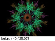 Abstract fractal flower. Стоковая иллюстрация, иллюстратор Helga Preiman / Фотобанк Лори