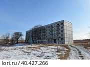 Заброшенный панельный дом (2014 год). Стоковое фото, фотограф Глеб Ильинский / Фотобанк Лори