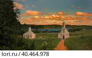Intercession-Terevenichsky Monastery (Monastery in honor of the Protection of the Most Holy Theotokos) - Orthodox women's monastery of the Tikhvin diocese of the Russian Orthodox Church (2014 год). Стоковое фото, фотограф Анна Кривицкая / Фотобанк Лори